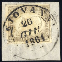 1861, S. GIOVANNI 26 / GIU / 1861&quot;, annullo d. c....