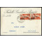 1948, cartolina da Rovato il 28.12.48 per Chiari con coppia 6 L. su 3,20 L., Sass. A135