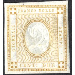 1862, 2 Cent. bistro, gomma integra (S. 10 / 175,-)
