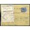 1958, Siracusana, 200 Lire stelle su modulo servizio delle riscossioni da Aragona 31.1.1958 (Sass. 816)