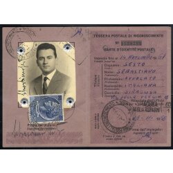 1958, Siracusana, 200 Lire stelle su tessera postale...