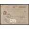 1955, Siracusana, 100 Lire stelle su modulo riscossioni bilingue per raccomandata da Aragona 30.1.1958 (Sass. 785)