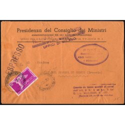 1954, Democratica espresso, 50 Lire su espresso esente da...