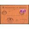 1956, Democratica espresso, 50 Lire su espresso esente da tasse postali da Siracusa 17.6.1956 per Catania, non comune (Sass. E33)
