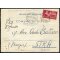 1956, Democratica espresso, 60 Lire su biglietto postale espresso da Diso 8.5.1950 per Str? (Sass. E31)